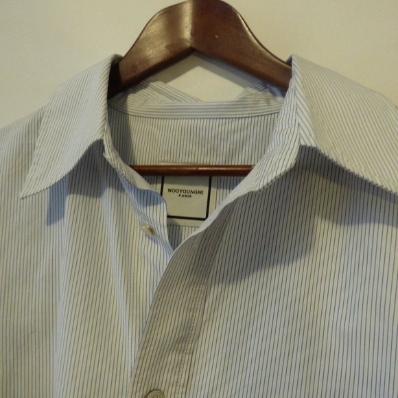 WOOYOUNGMI - Two-length lateral slit white shirt - Sz 52 - Picture 9 of 12